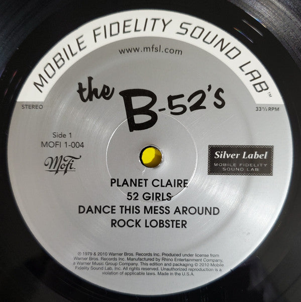 The B-52's - The B-52's (MFSL VINYL) | Mint (M) Mint (M)