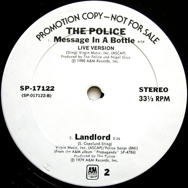 The Police - Message In A Bottle | Very Good Plus (VG+) Generic