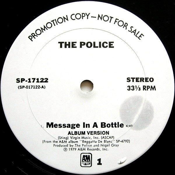 The Police - Message In A Bottle | Very Good Plus (VG+) Generic