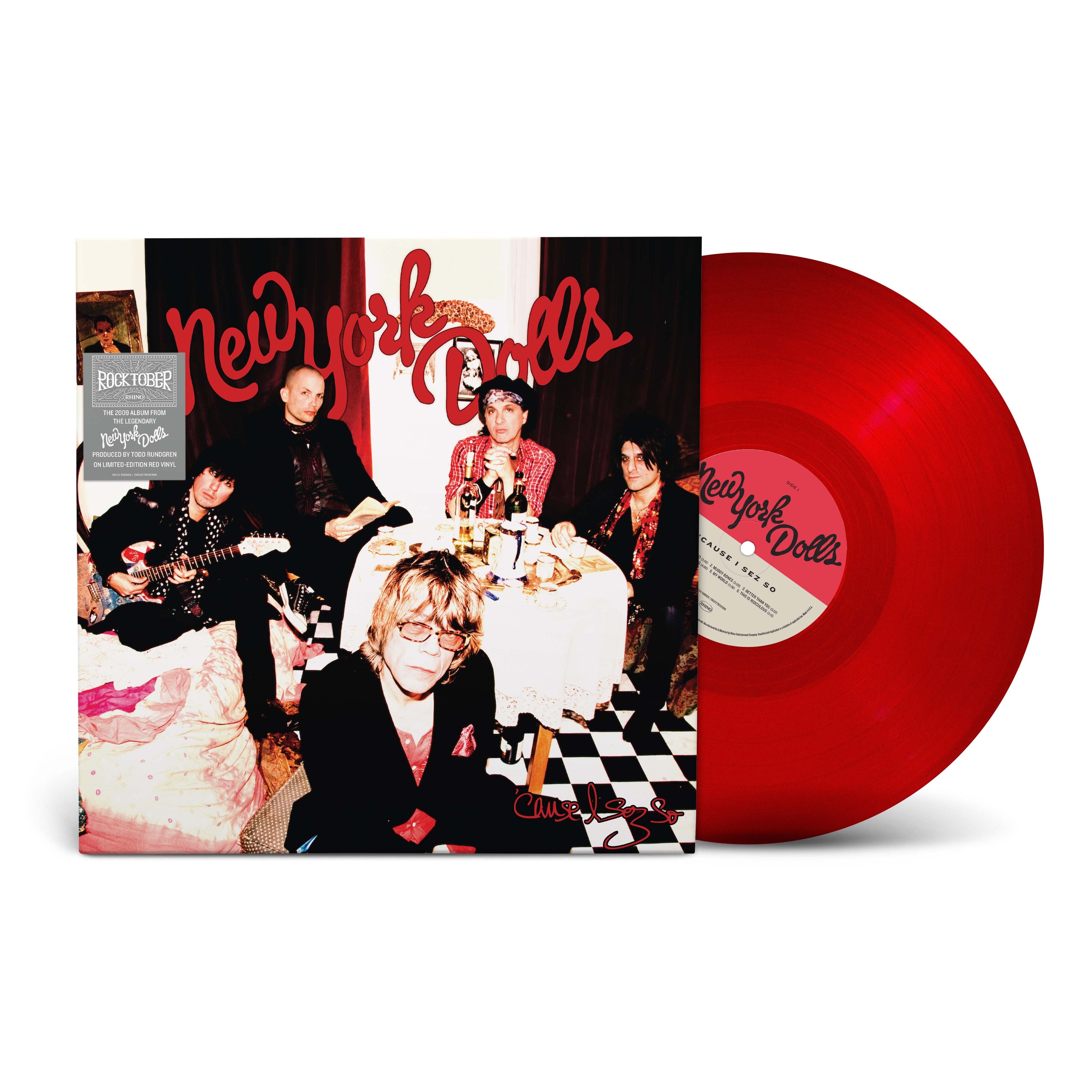 New York Dolls - 'Cuz I Sez So (RKTBR25) (RED VINYL) | Mint (M) Mint (M)