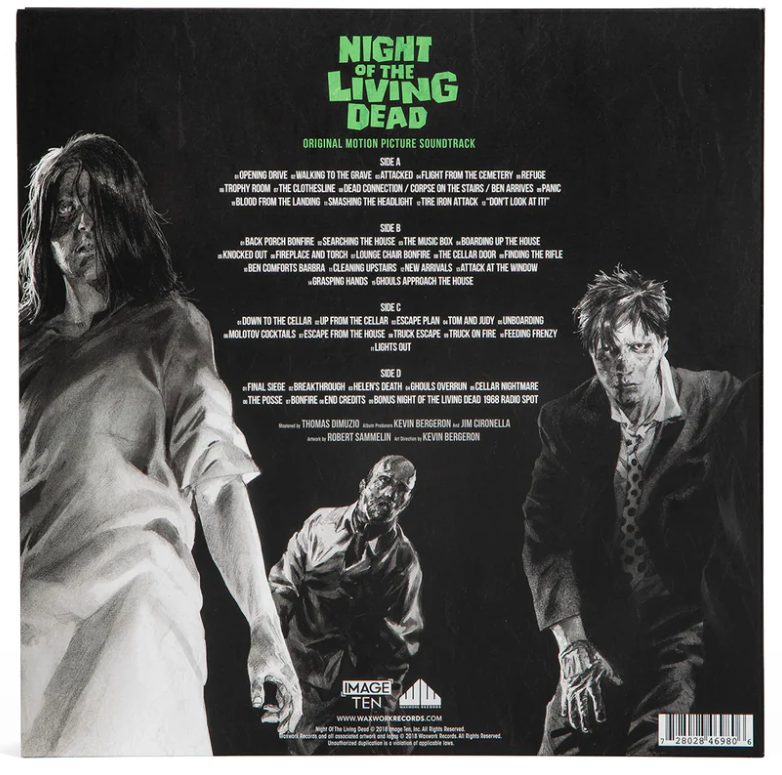 Night of the Living Dead OST (Ghoul Green & Blue 2LP) Vinyl Record