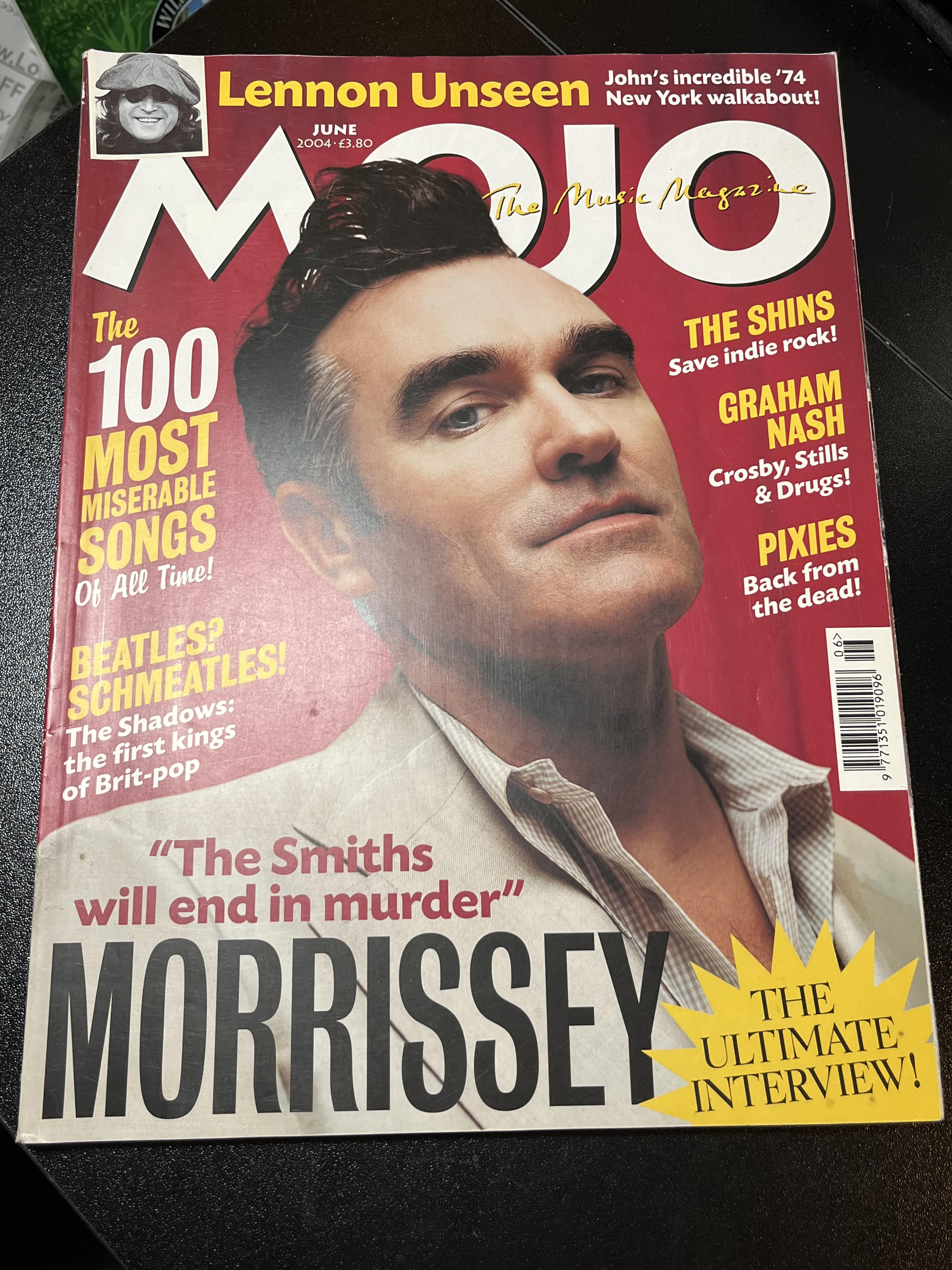 -. - MORRISSEY MOJO #127 MAGAZINE JUNE 2004 MORRISSEY COVER WITH MORE INSIDE UK |