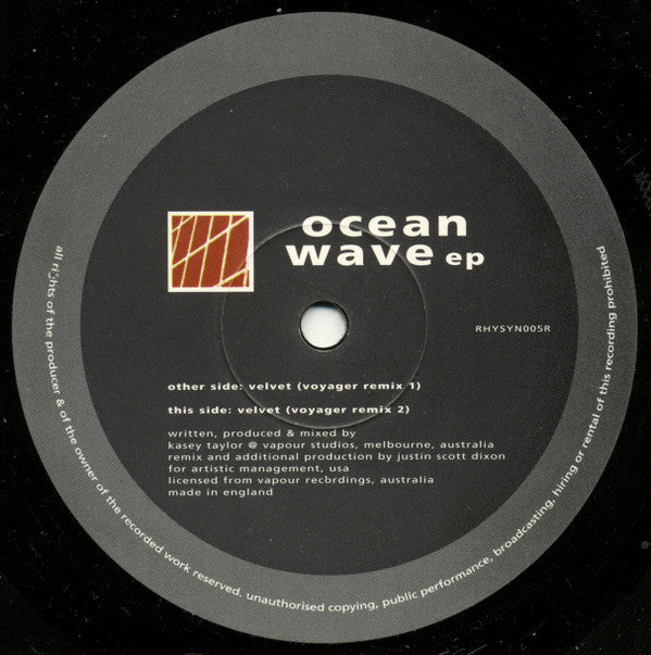 Ocean Wave EP (Voyager Remixes) | Very Good Plus (VG+) Near Mint (NM)