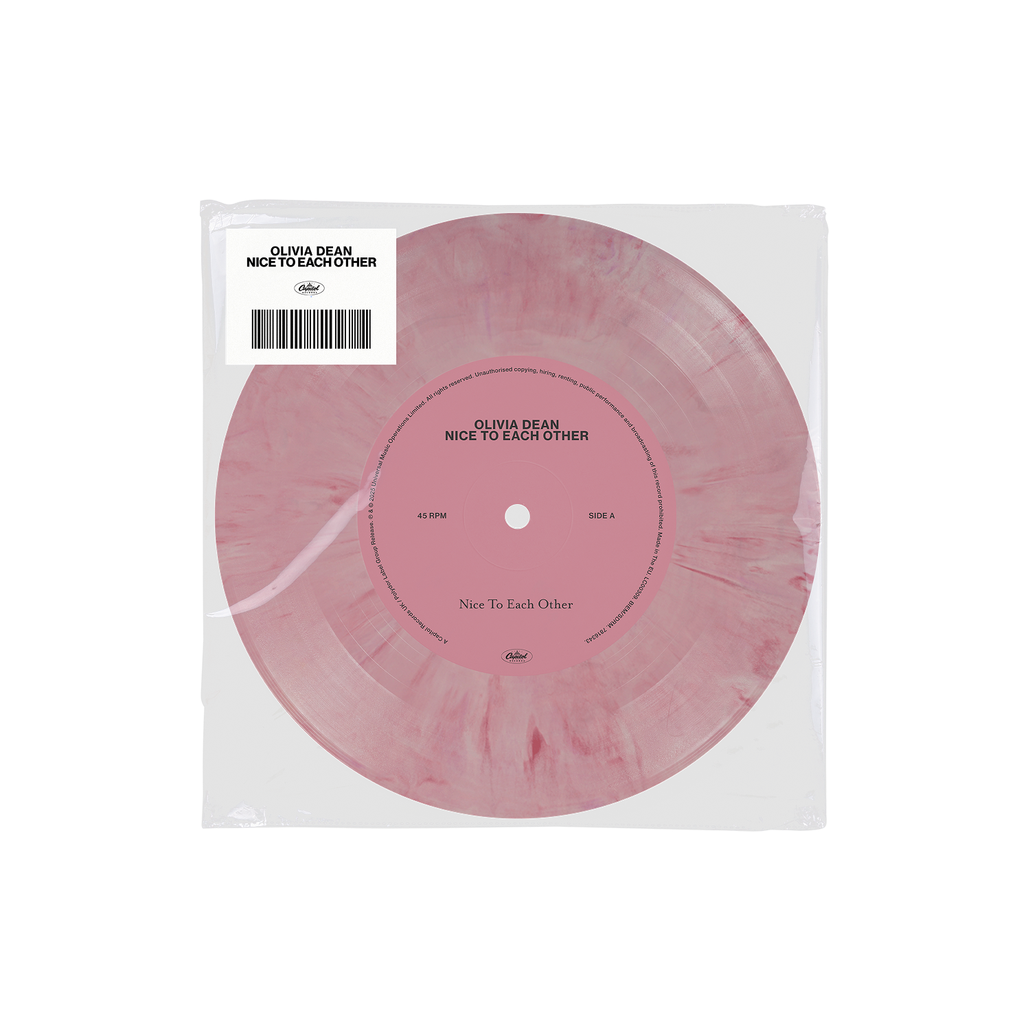 Nice To Each Other [Pink/White 7" Single] Vinyl Record