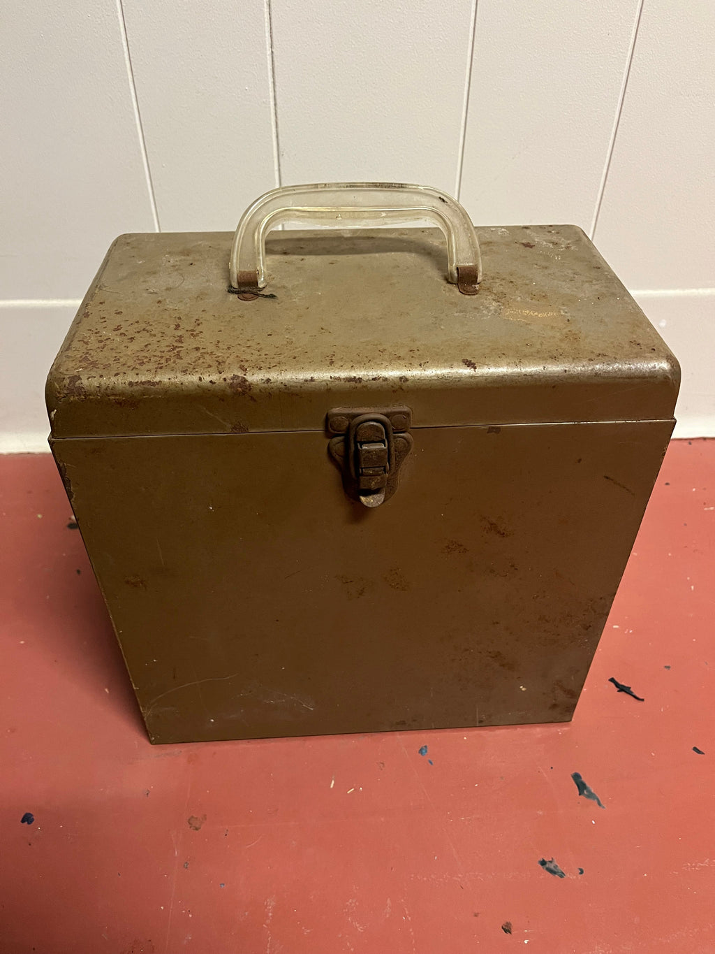 AMFILE Platter-Pak STEEL 78 Phonograph Record Case w INTACT Index File |