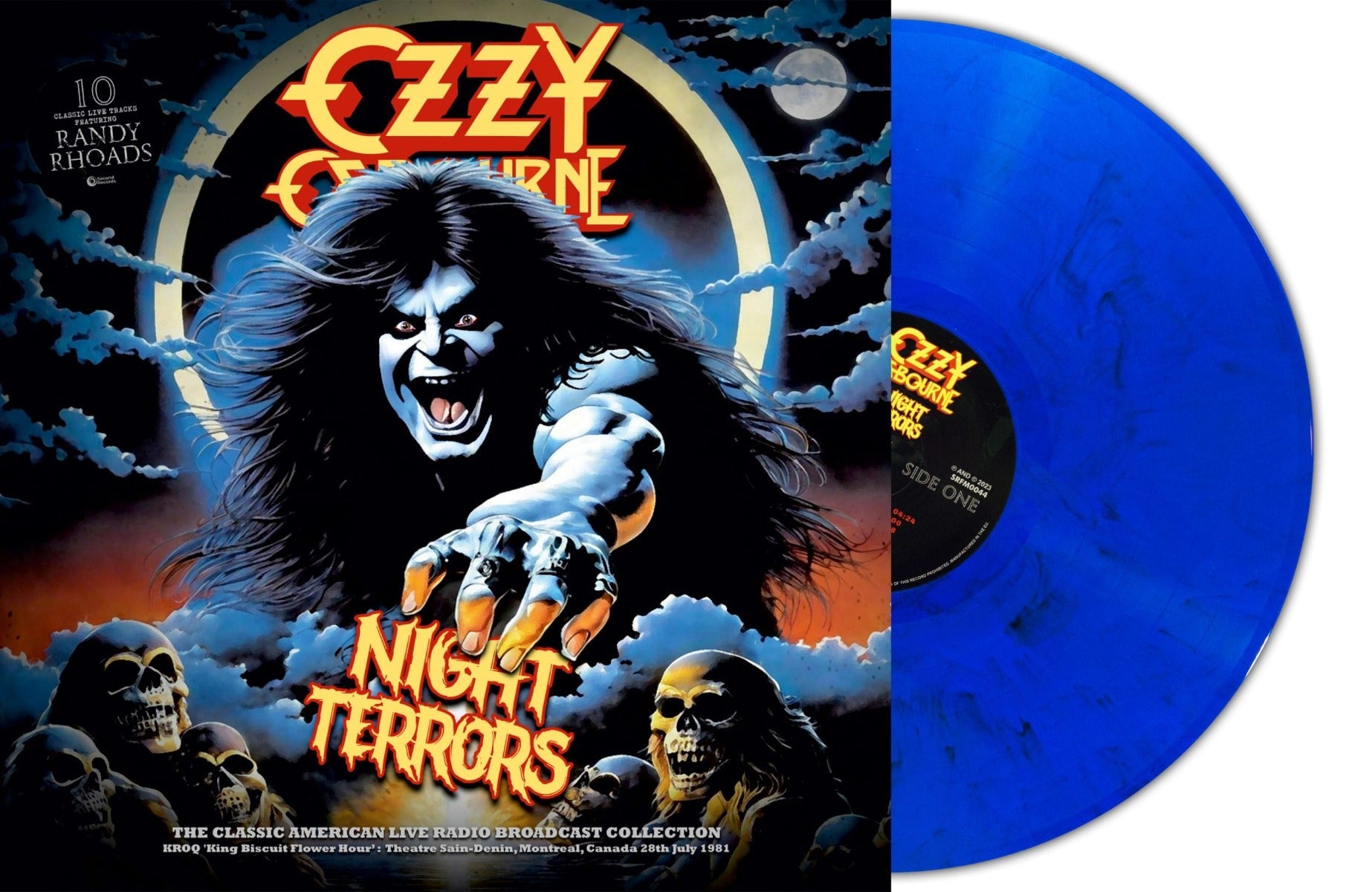 Ozzy Osbourne Night Terrors (Blue Marble Vinyl) [Import] Vinyl Record