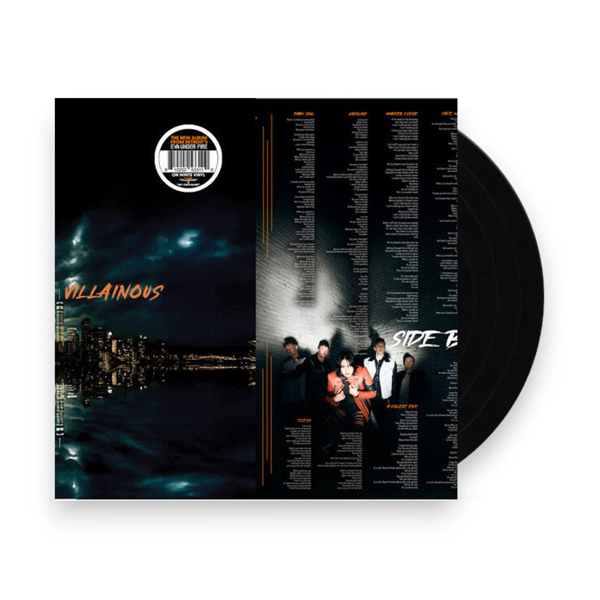 Eva Under Fire – Villainous (White LP Vinyl) Vinyl Record