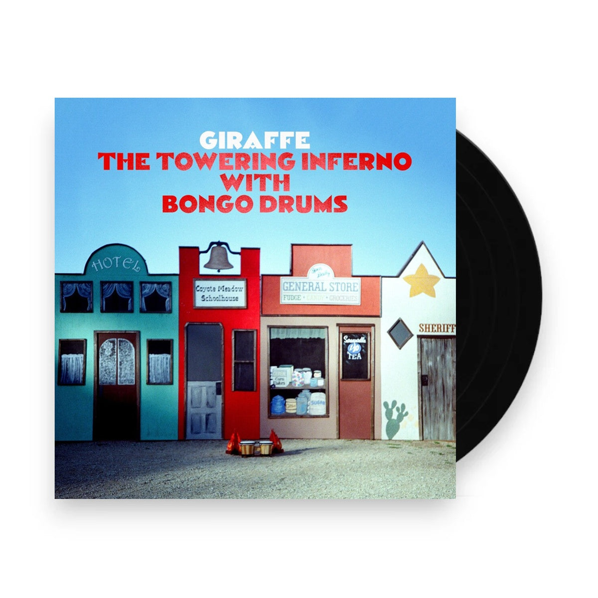 Giraffe – The Towering Inferno With Bongo Drums (Red LP Vinyl) Vinyl Record