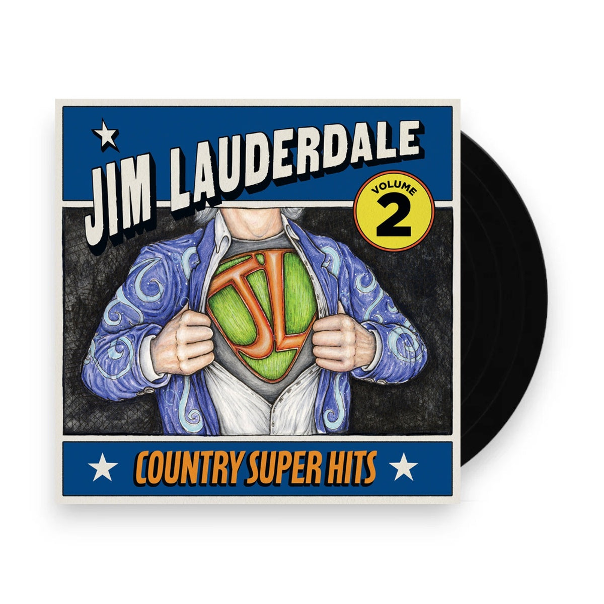 Jim Lauderdale – Country Super Hits, Volume 2 (LP Vinyl) Vinyl Record