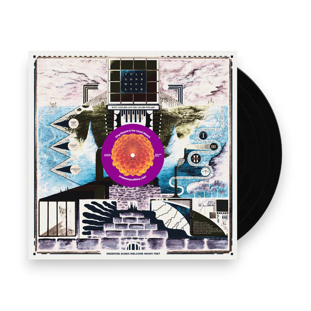 King Gizzard & The Lizard Wizard – Polygondwanaland (100% Recycled Plastic, 180 Gram Translucent Purple LP) Vinyl Record