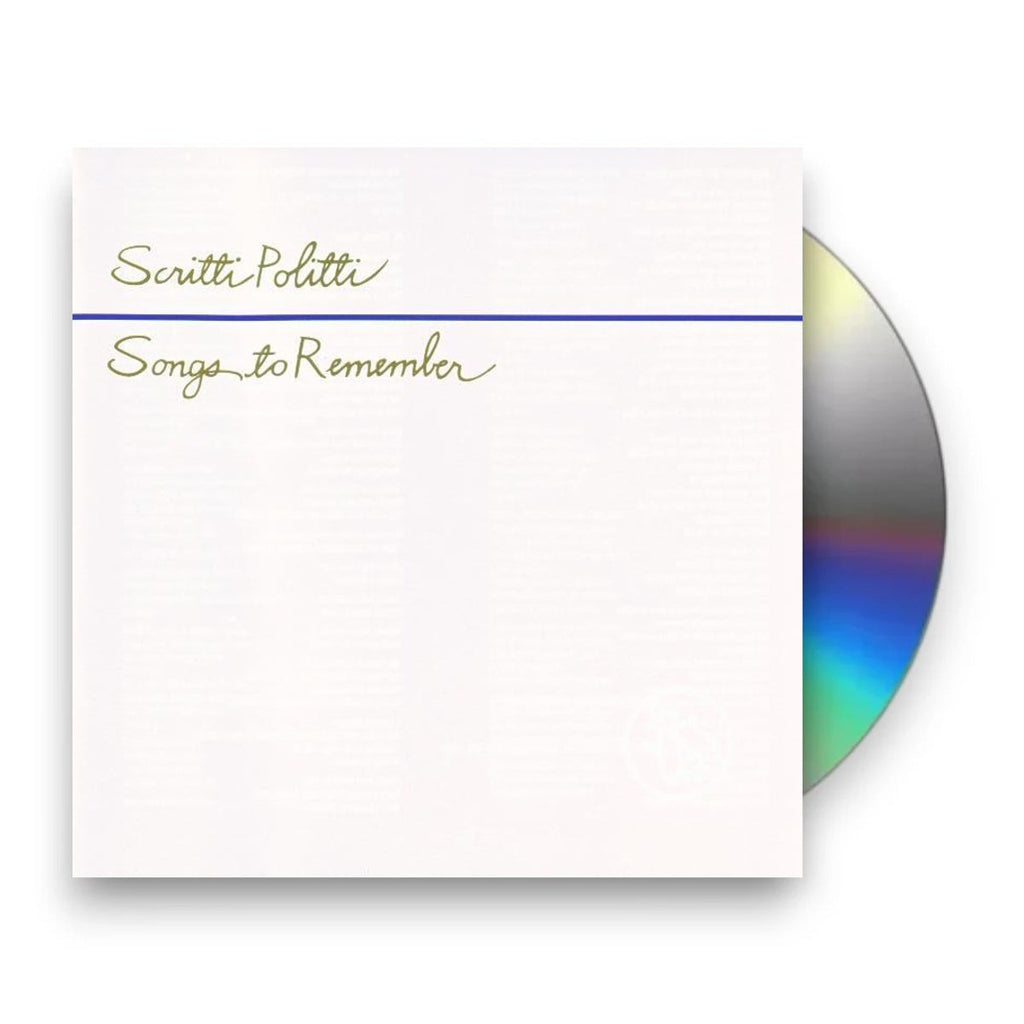 Scritti Politti – Songs To Remember Music CD