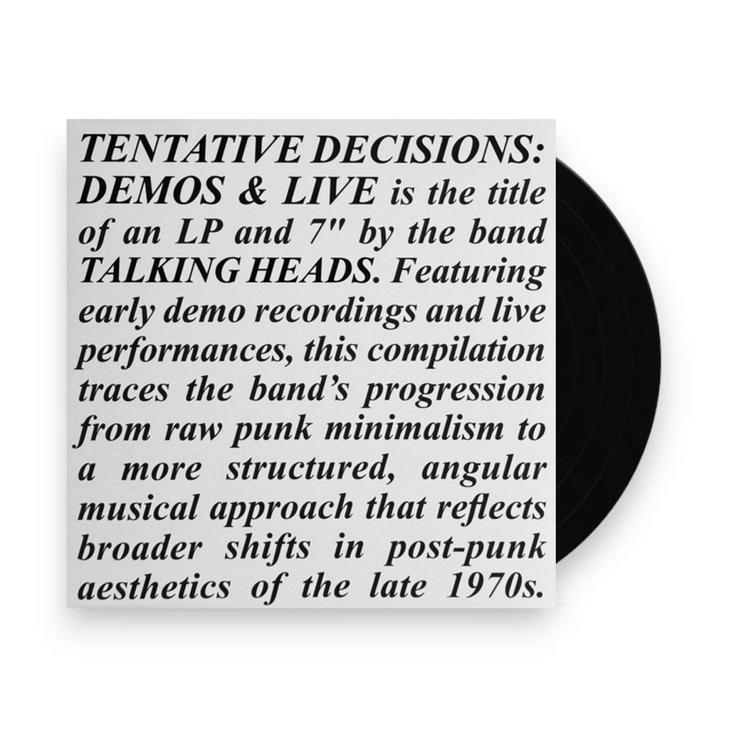 Talking Heads – Tentative Decisions: Demos & Live (LP + 7-inch Vinyl) Vinyl Record
