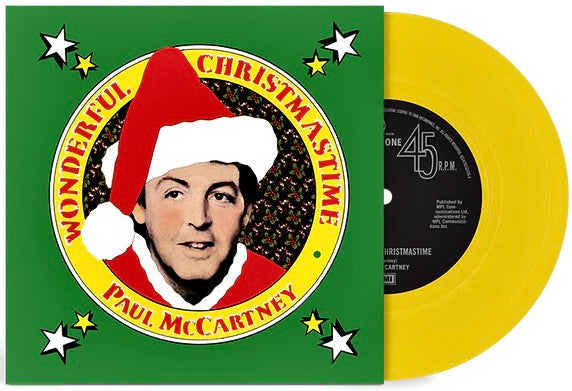 Paul McCartney - Wonderful Christmastime [Canary Yellow 7" Single] Vinyl Record