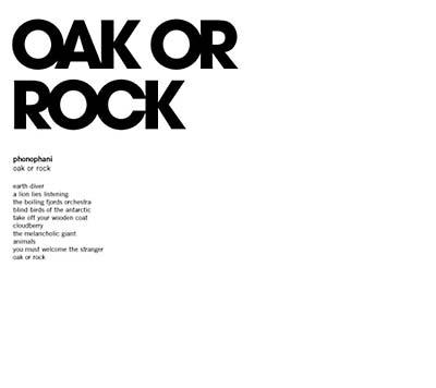 Oak or Rock Music CD