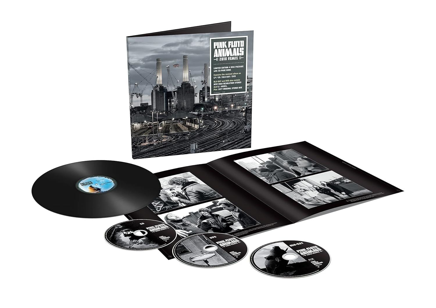Animals: 2018 Remix (Boxed Set, With CD, With Blu-ray, With DVD, 180 Gram Vinyl) Vinyl Record