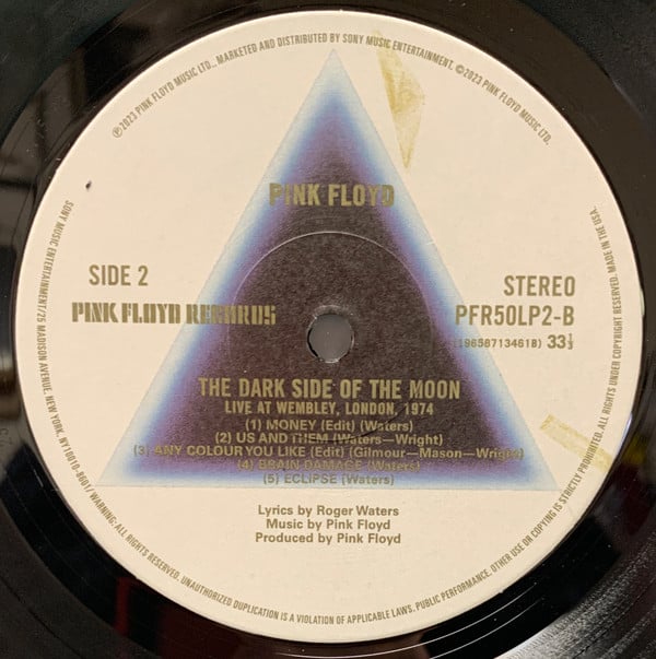 The Dark Side Of The Moon (Live At Wembley 1974) | Mint (M) Mint (M)
