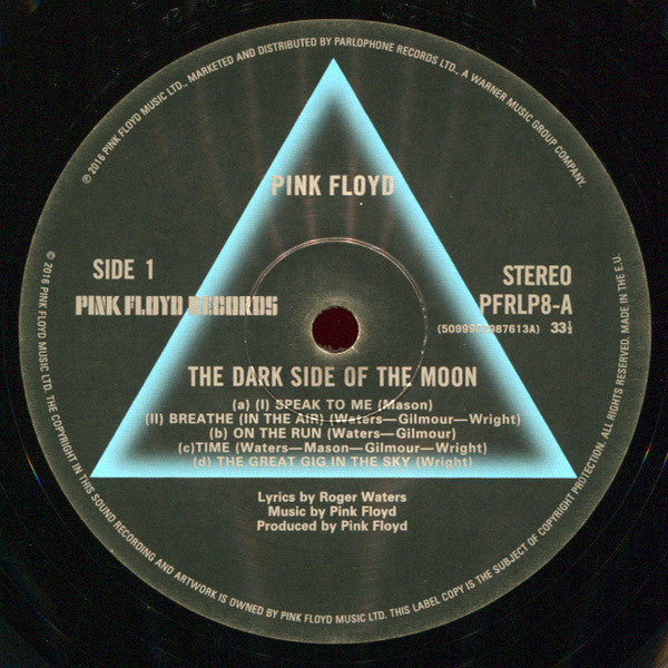 Pink Floyd The Dark Side Of The Moon Pink Floyd Records, Pink Floyd Records LP, Album, RE, RM, 180 Mint (M) Mint (M)