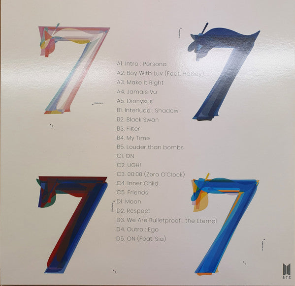 BTS (4) Map Of The Soul: 7 2xLP Mint (M) Mint (M)