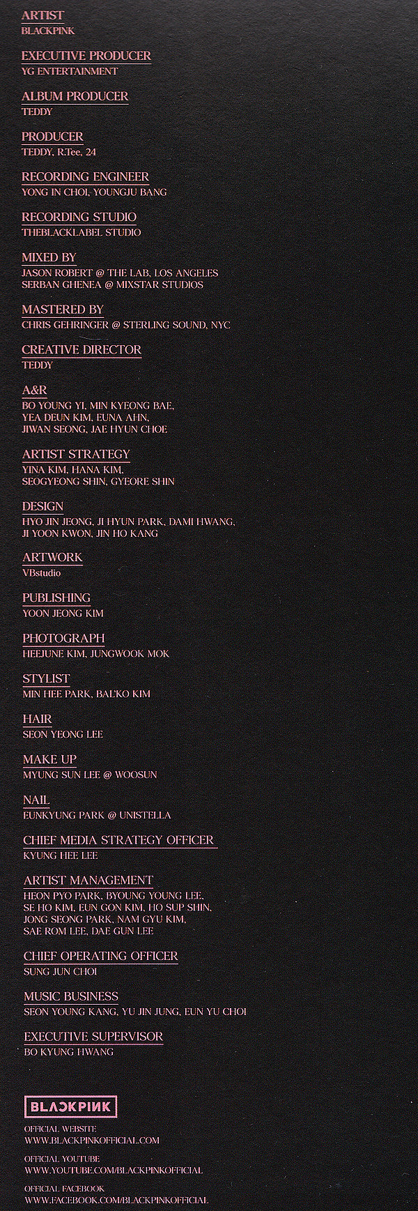 BLACKPINK - The Album (PINK) | Mint (M) Mint (M)