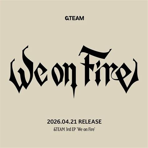 &TEAM - 3rd Ep 'We On Fire' (COASTER BOOK POSTER PHOTOS CD) | Mint (M) Mint (M)