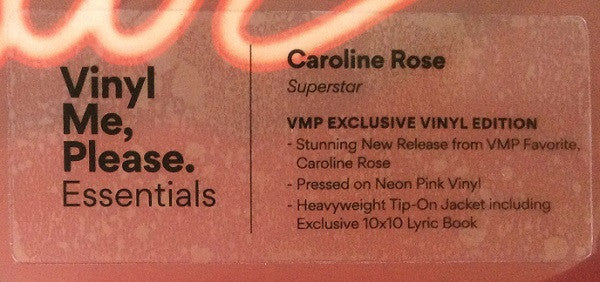 Superstar (COLOR VINYL - VMP) | Mint (M) Mint (M)