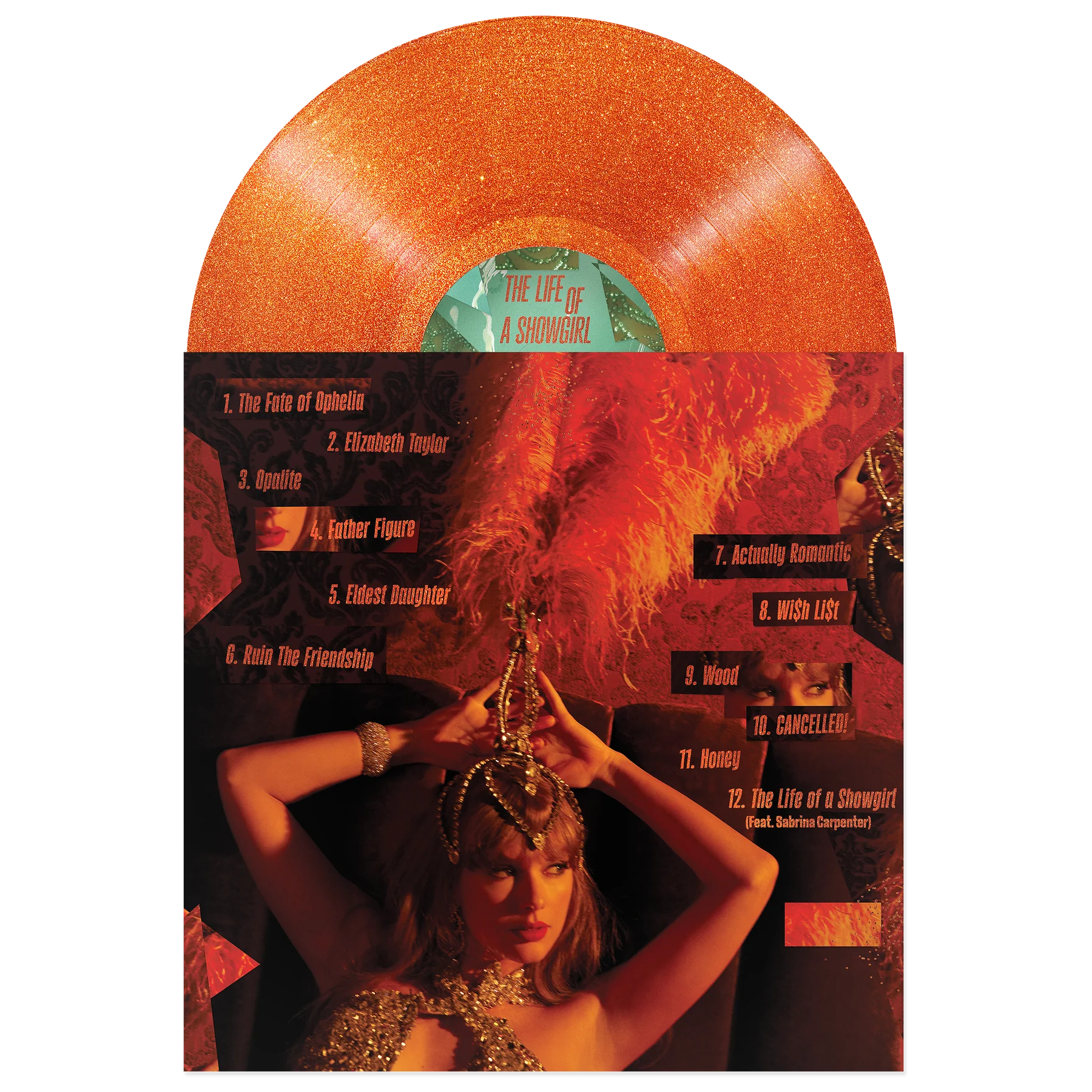 Taylor Swift - The Life of a Showgirl (Orange Glitter Vinyl) | Mint (M) Mint (M)
