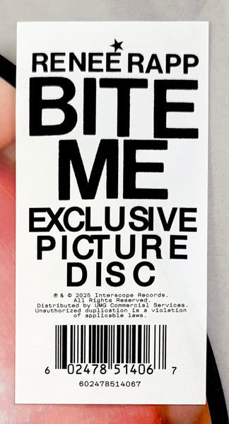 Bite Me (PICTURE VINYL) | Mint (M) Mint (M)