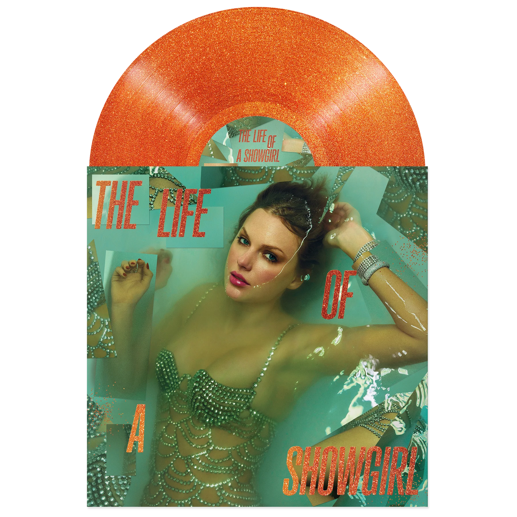 Taylor Swift - The Life of a Showgirl (Orange Glitter Vinyl)*DISCOUNTED* | Mint (M) Mint (M)