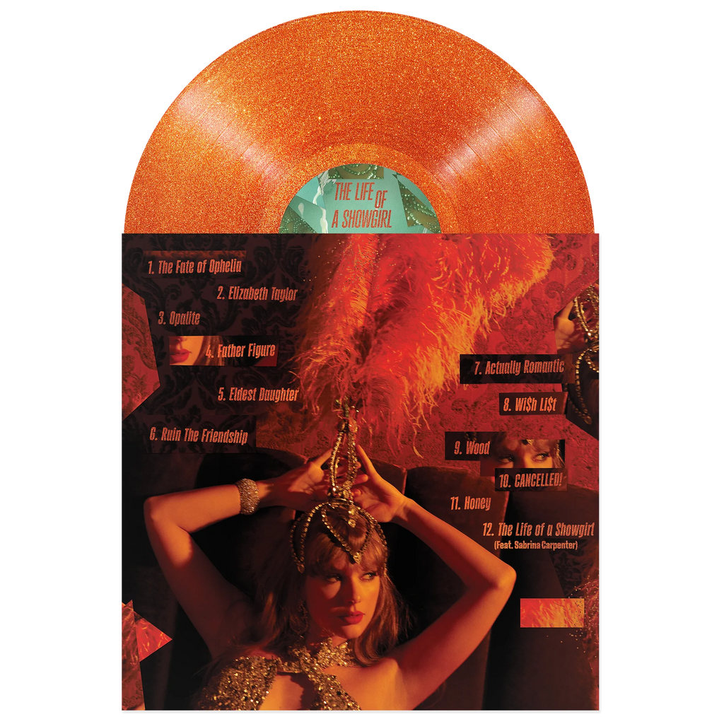 Taylor Swift - The Life of a Showgirl (Orange Glitter Vinyl)*DISCOUNTED* | Mint (M) Mint (M)