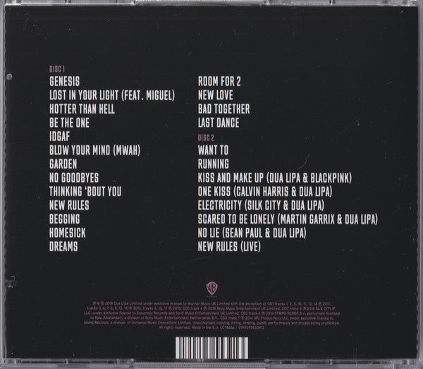 Dua Lipa (CD) | Mint (M) Mint (M)