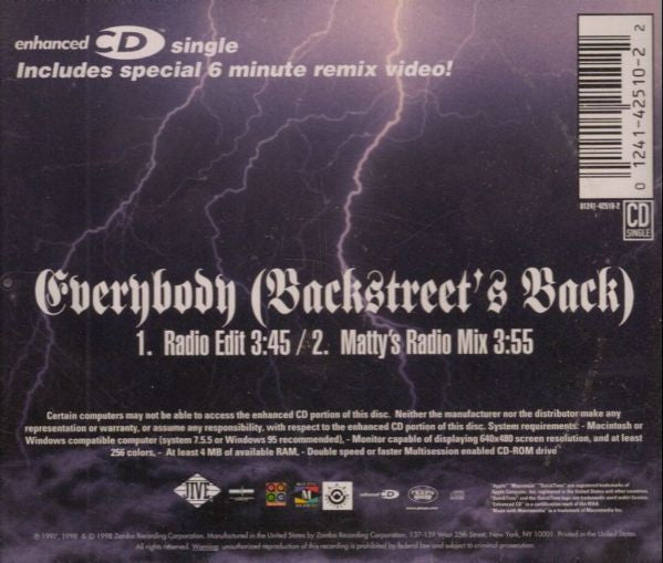 Everybody (Backstreet's Back) (CD) | Mint (M) Mint (M)
