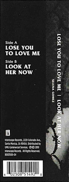 Lose You To Love Me / Look At Her Now (CASS) | Mint (M) Mint (M)