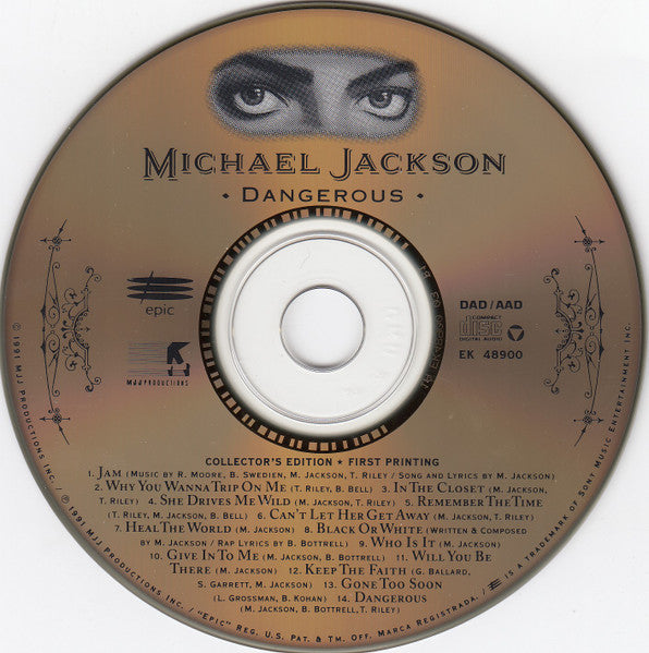 Dangerous (10" CD BOX)(Collector's Edition • First Printing) | Mint (M) Mint (M)