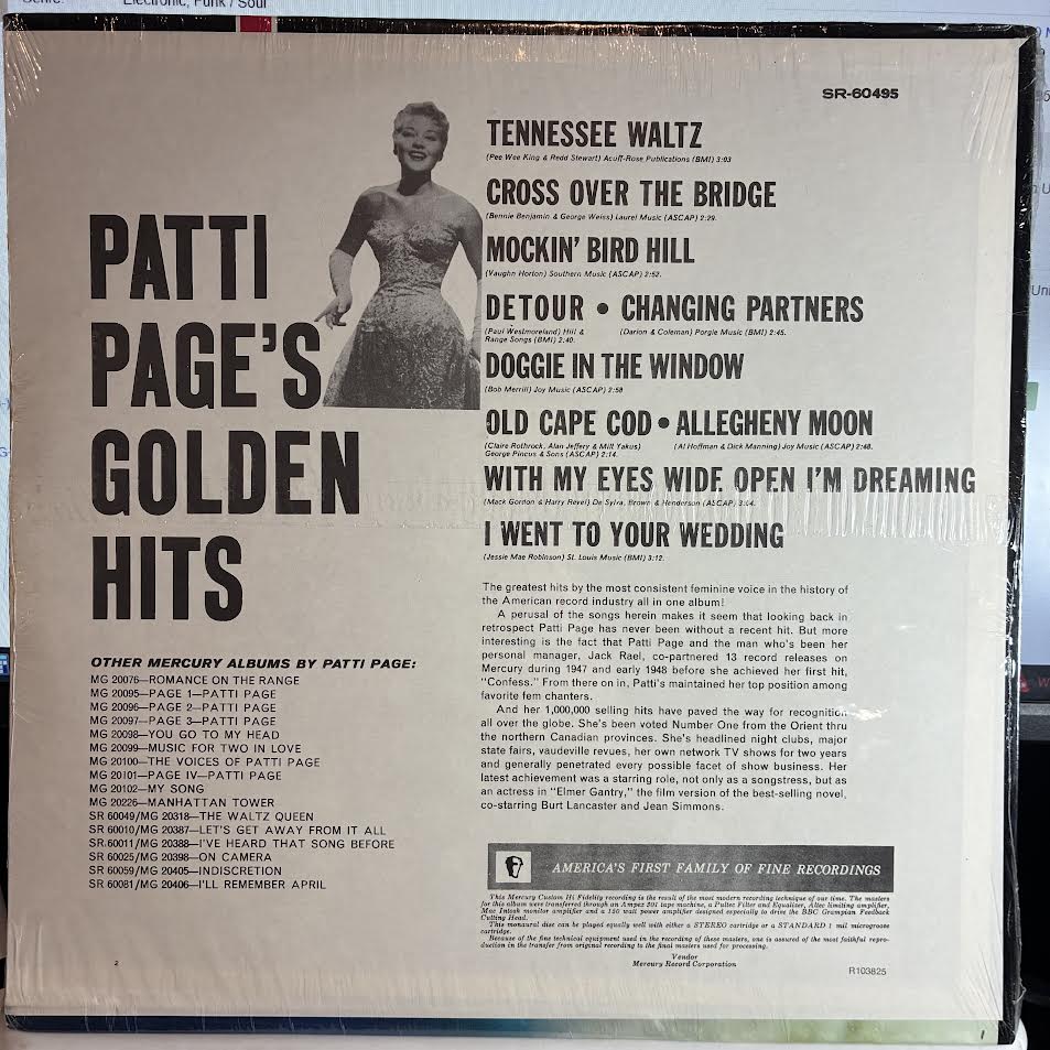 Patti Page - Golden Hits (VINYL) | Mint (M)