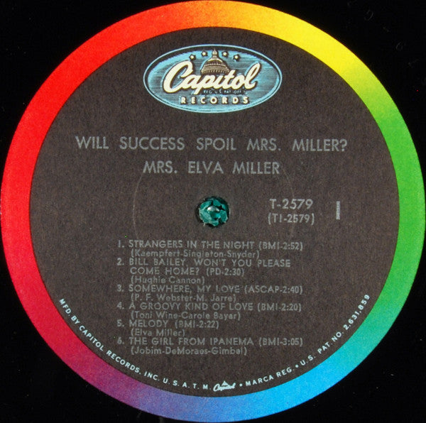 Mrs. Elva Miller - Will Success Spoil Mrs. Miller? *MONO* | Excellent (EX) Excellent (EX)