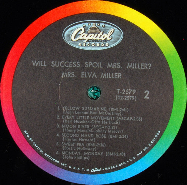 Mrs. Elva Miller - Will Success Spoil Mrs. Miller? *MONO* | Excellent (EX) Excellent (EX)