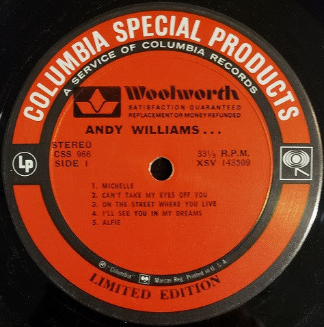 Andy Williams - Andy... & Company *SANTA MARIA* | Near Mint (NM) Excellent (EX)