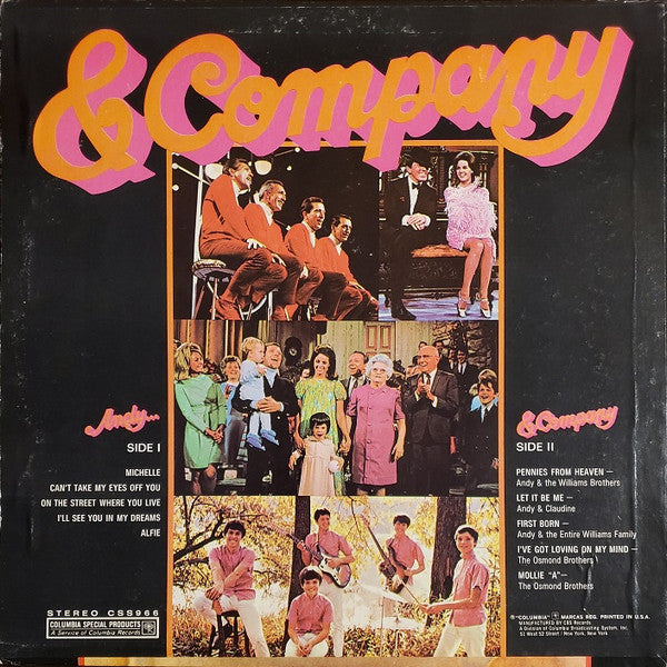 Andy Williams - Andy... & Company *SANTA MARIA* | Near Mint (NM) Excellent (EX)