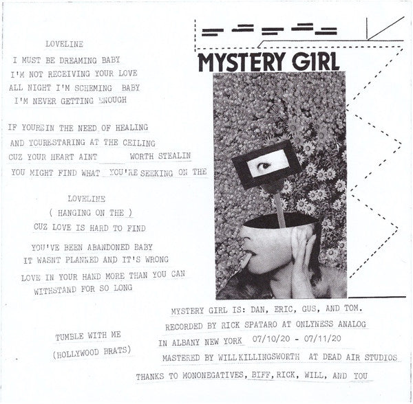 Mystery Girl / Mononegatives Split EP (VINYL 7") | Mint (M) Mint (M)
