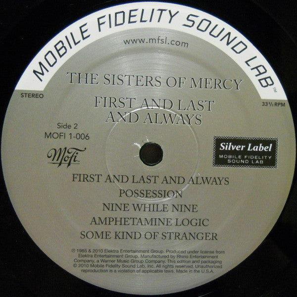First And Last And Always (MFSL VINYL) | Mint (M) Mint (M)