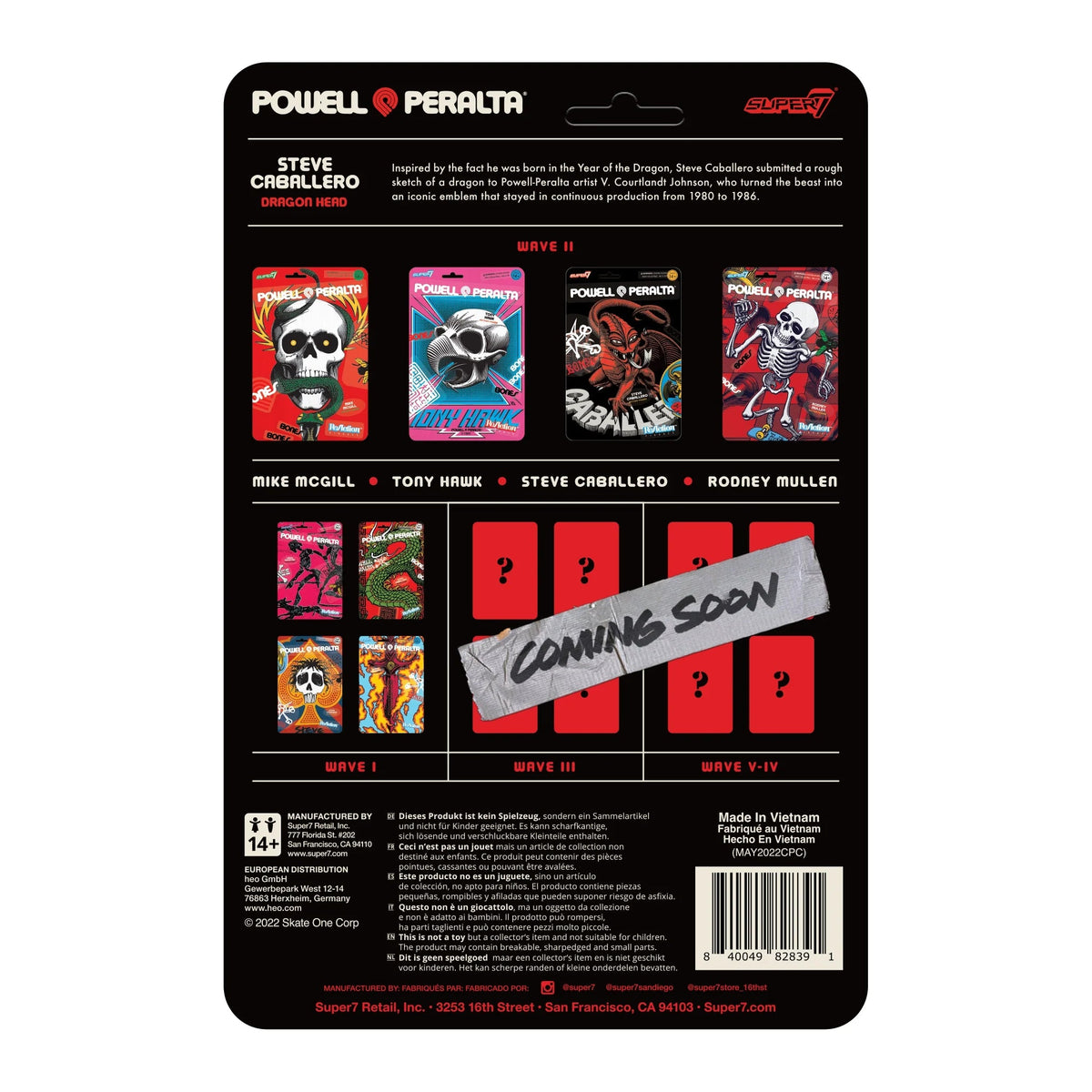 Powell-Peralta – Steve Caballero Dragon (Wave 2) Super7 ReAction Figure