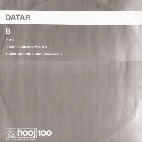 DATAR - B (Disc 2) | Excellent (EX) Very Good Plus (VG+)