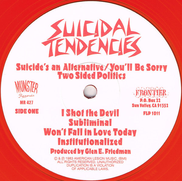Suicidal Tendencies - Suicidal Tendencies (RED VINYL) | Mint (M) Mint (M)