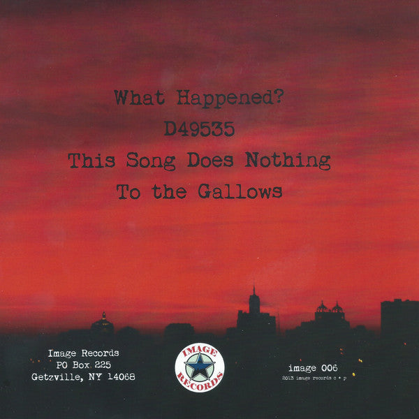 City Of Sunken Eyes (TRANSPARENT RED VINYL 7") | Mint (M) Mint (M)