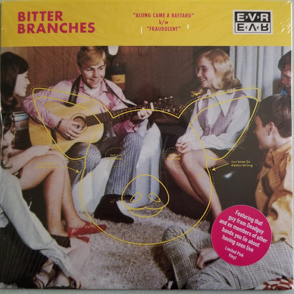 Along Came A Bastard b/w Fraudulent )PINK VINYL 7") | Mint (M) Mint (M)