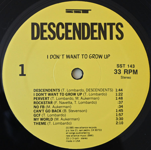 I Don't Want To Grow Up (VINYL) | Mint (M) Mint (M)