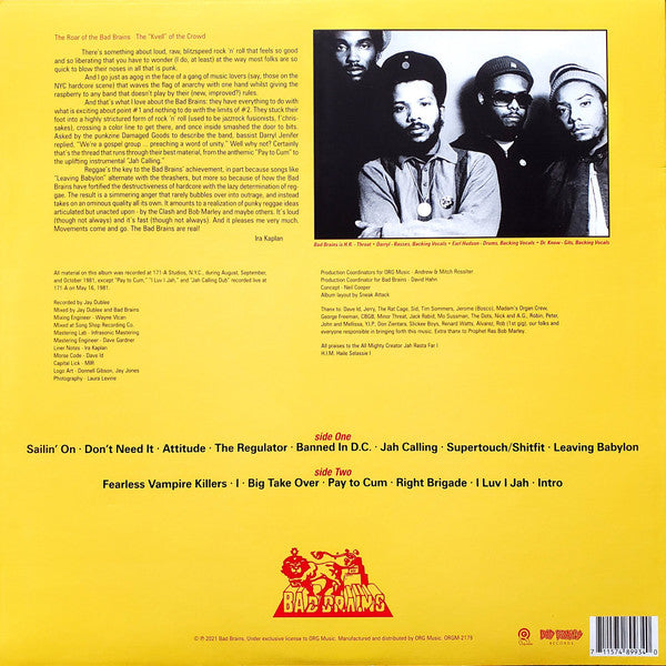 Bad Brains (RED VINYL) |