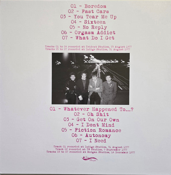 Oh Shit! (The "Another Music In A Different Kitchen" Demos 1977)(VINYL) | Mint (M) Mint (M)
