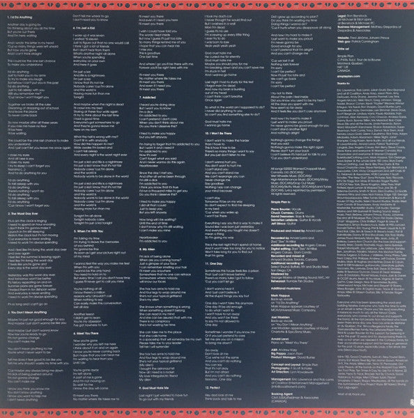 Simple Plan - No Pads, No Helmets...Just Balls (RED VINYL) |
