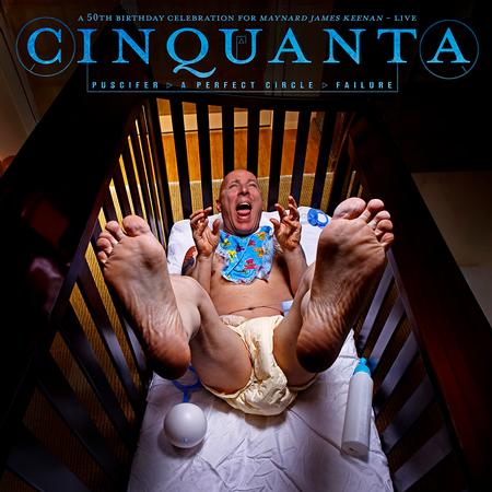 Puscifer/A Perfect Circle/Failure - Cinquanta: A 50th Birthday Celebration For Maynard James Keenan – Live (Limited Edition Clear Blue w/ Red & Pink Swirl Vinyl) (2 Lp's) Vinyl Record